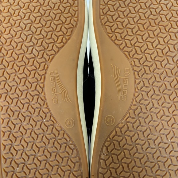 Dansko womens black leather Josephine slip on round toe casual loafers size 41 - Picture 6 of 10